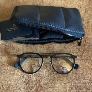 Moncler ML5036 001 49mm Black Eyeglasses